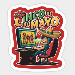 Gamer cinco de mayo Sticker